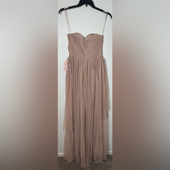 Birdy Grey Christina Convertible Curve Dress in Sandy Taupe Bridesmaid Dress - Picture 5 of 6